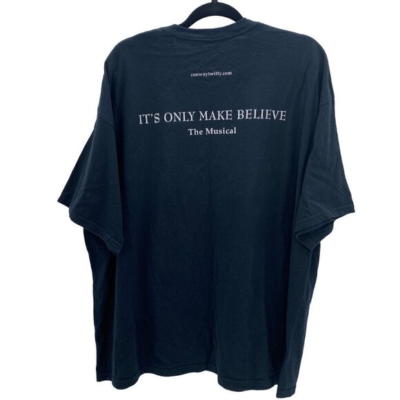 Gildan Conway Twitty Black Short Sleeve T-Shirt Men’s Size 2XL - Picture 2 of 7